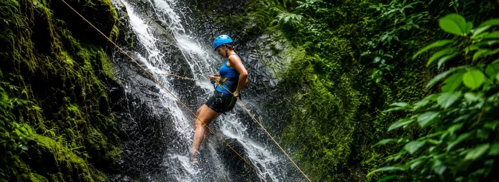 Waterfall Rappelling & Whitewater Rafting